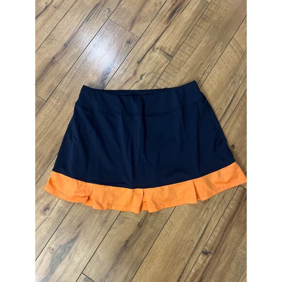 Tail Activewear size large navy blue and orange golf skort - Picture 1 of 3